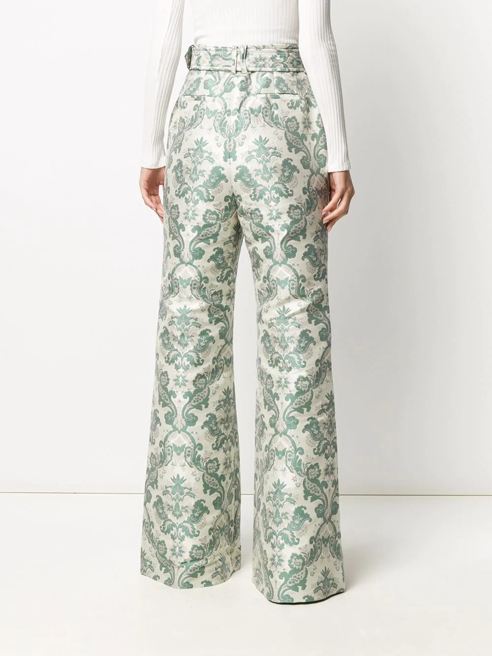 Ladybeetle brocade wool trousers - 4