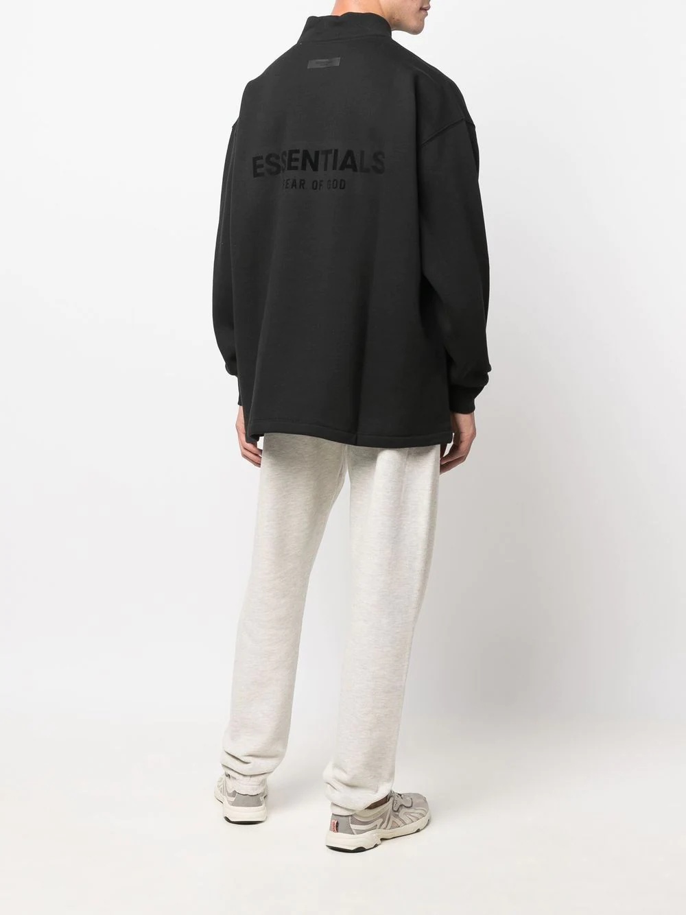 funnel-neck sweatshirt - 2