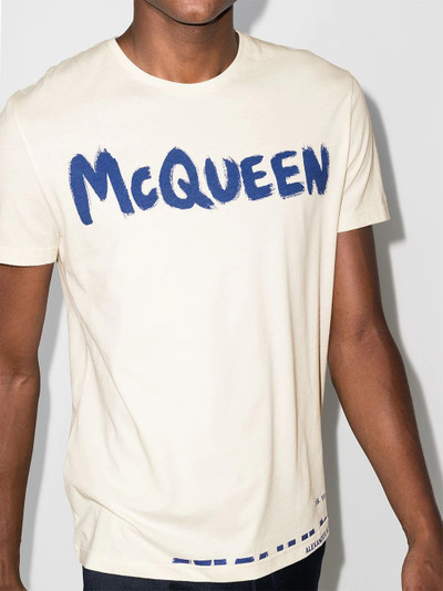 Alexander McQueen graffiti short sleeve T-shirt outlook