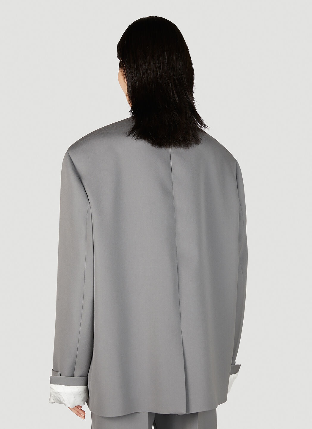 Bottega Veneta Compact Wool Jacket | lncc | REVERSIBLE