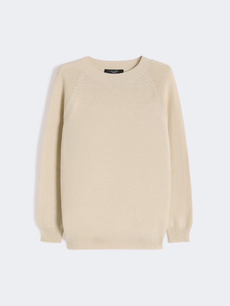 AERE Cotton sweater - ECRU 1