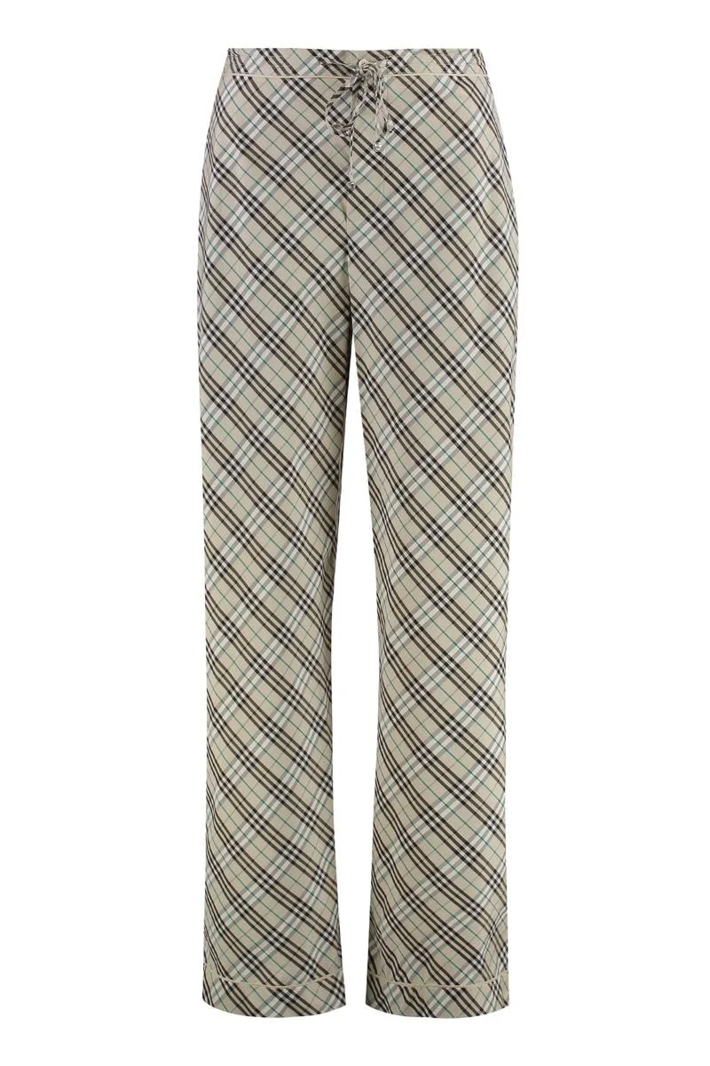 Burberry Cotton Trousers - 1