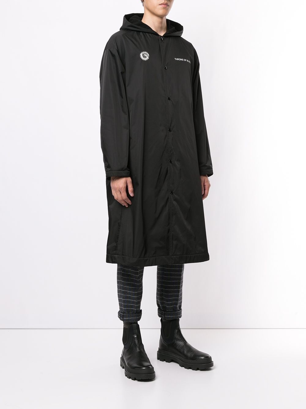 graphic-print hooded parka - 3
