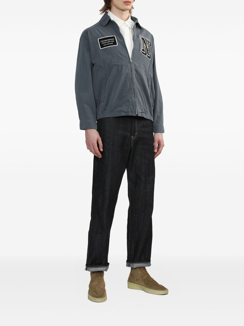 NEIGHBORHOOD patch-pocket zip-up jacket outlook