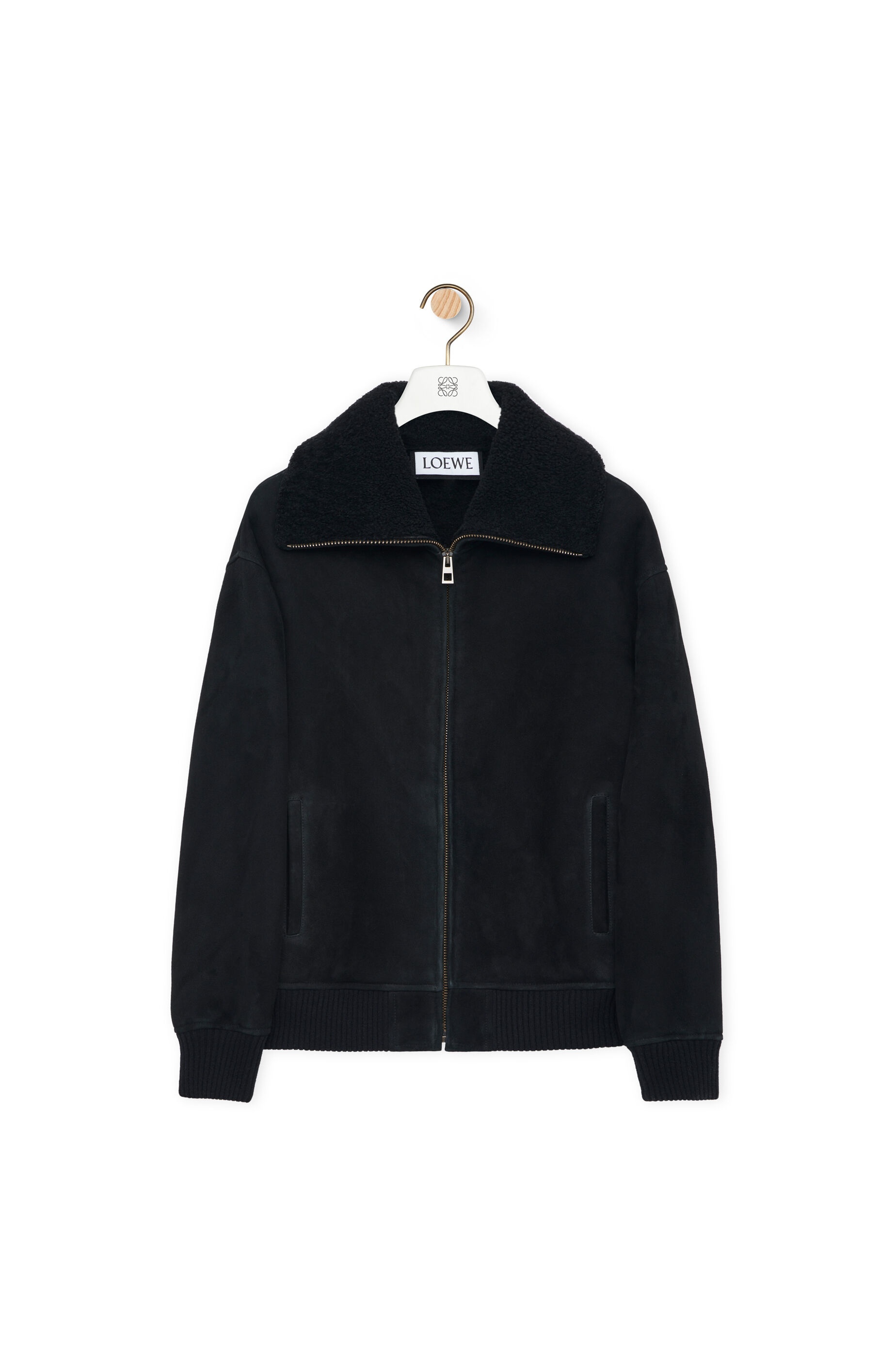 Bomber jacket in shearling - 1