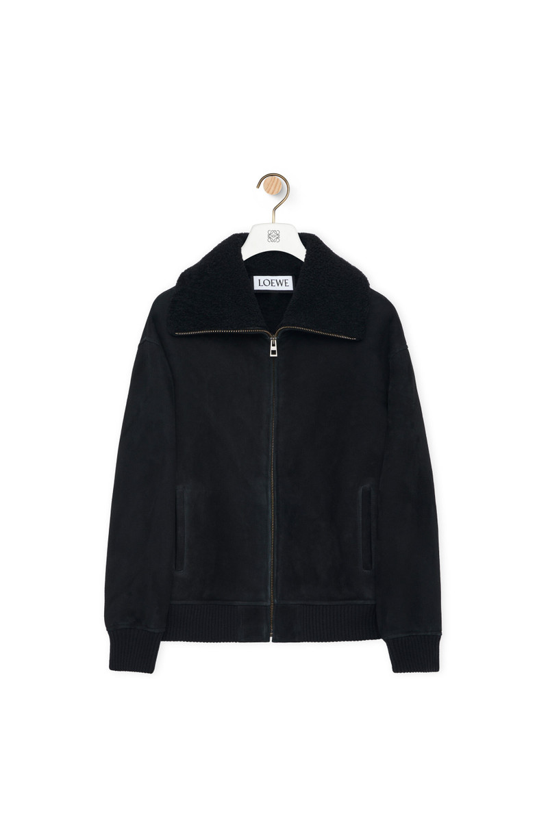 Bomber jacket in shearling 1