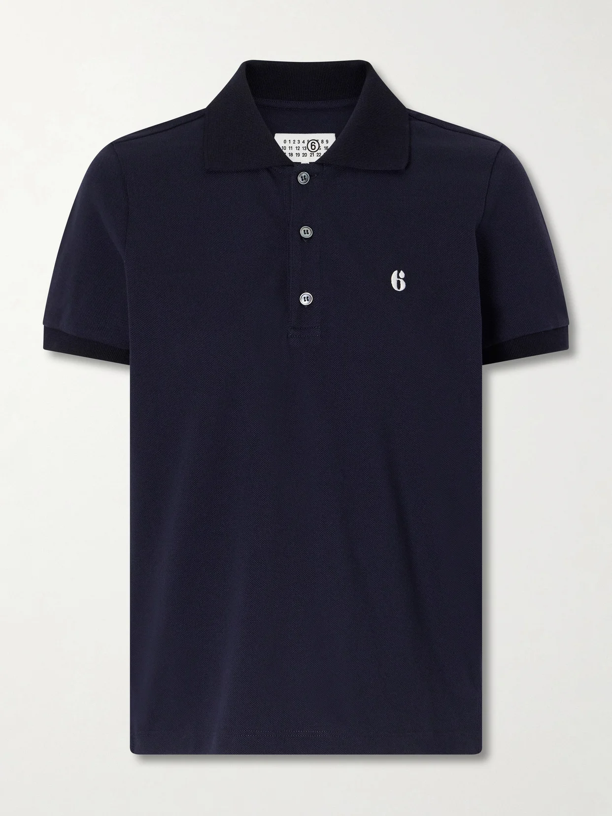 Logo-embroidered Cotton-piqué Polo Shirt - 1