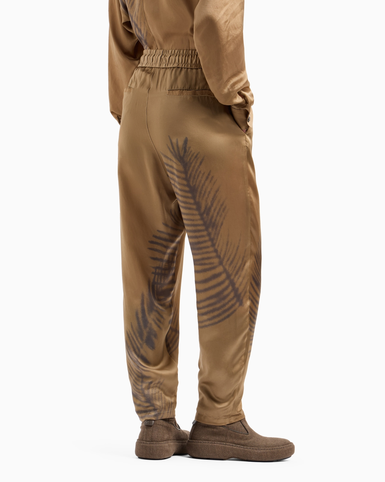 DRAWSTRING TROUSERS IN PRINTED CUPRO - 3