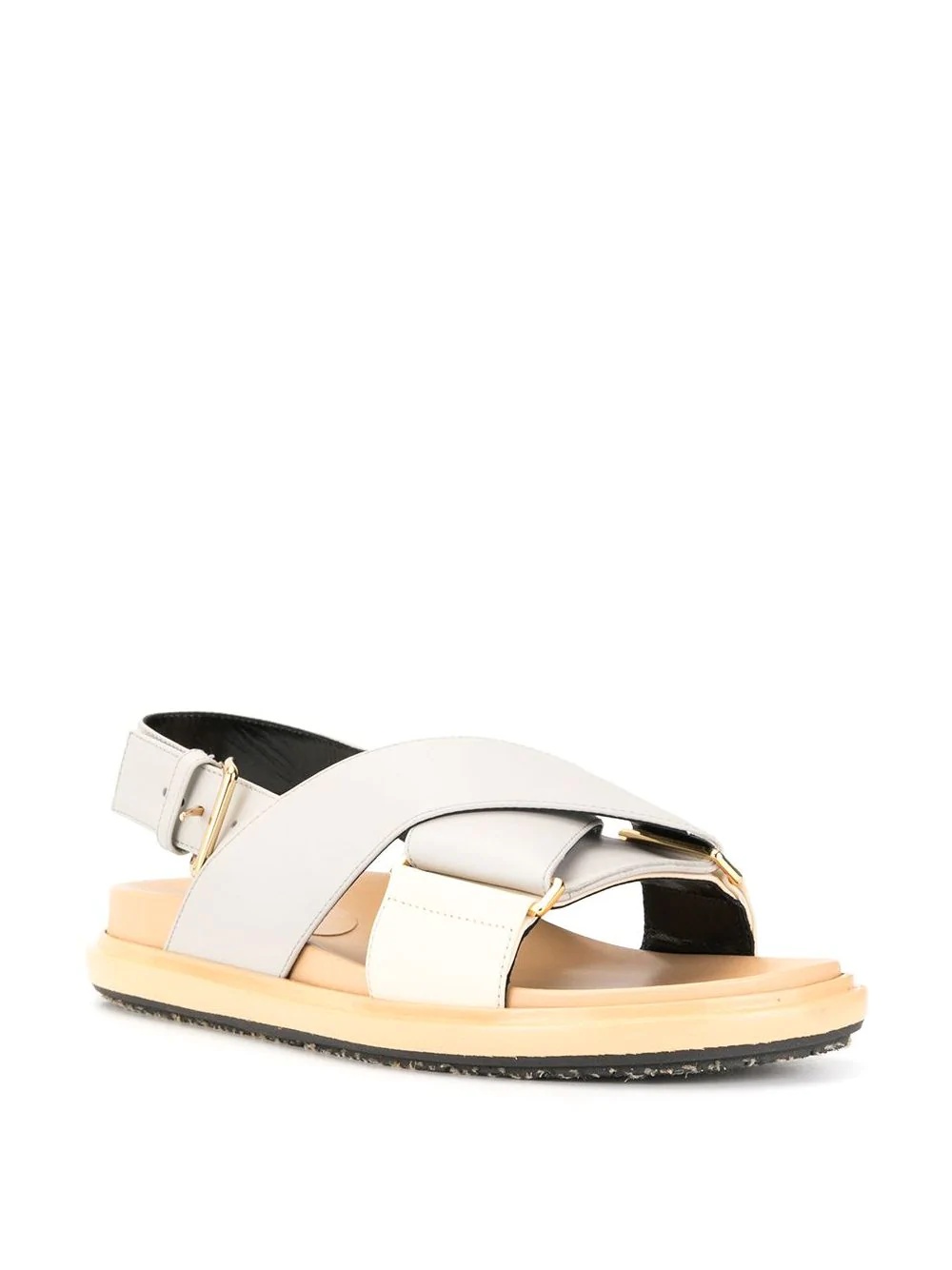 crossover strap sandals - 2