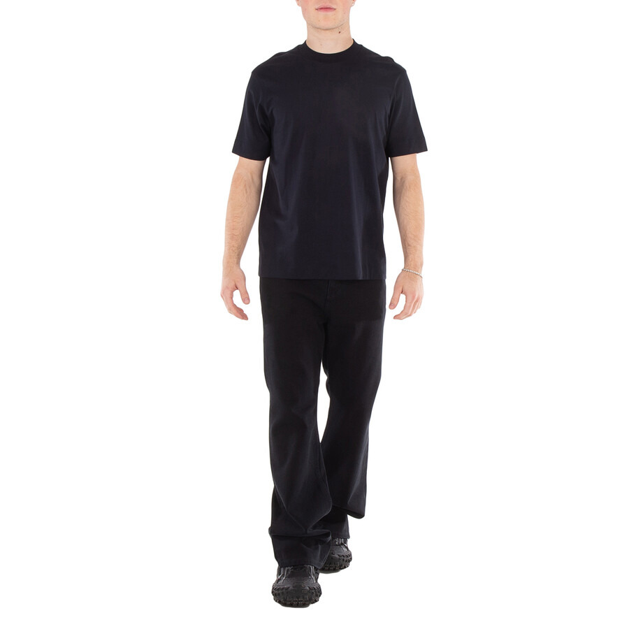 Emporio Armani Logo Embossed Cotton T-Shirt - 4