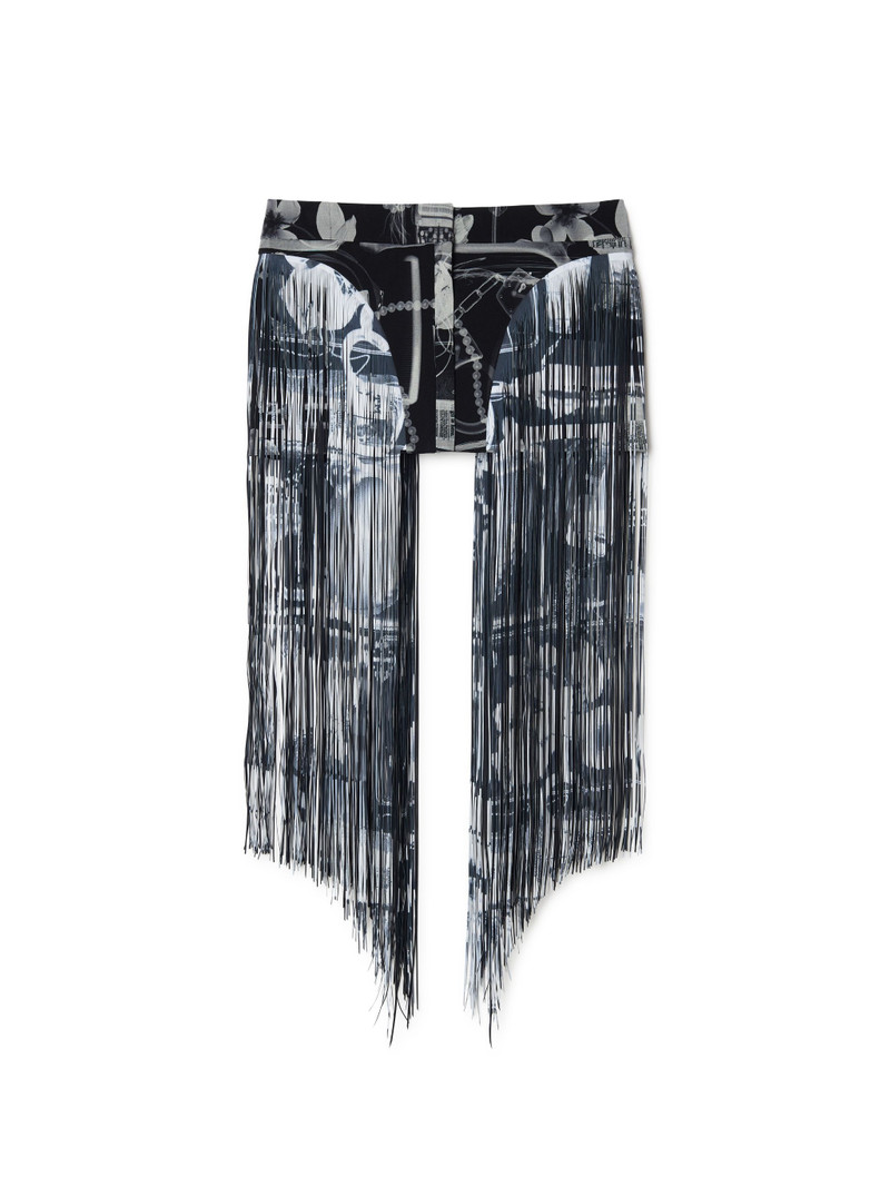 Xray Fringed Mini Skirt 1