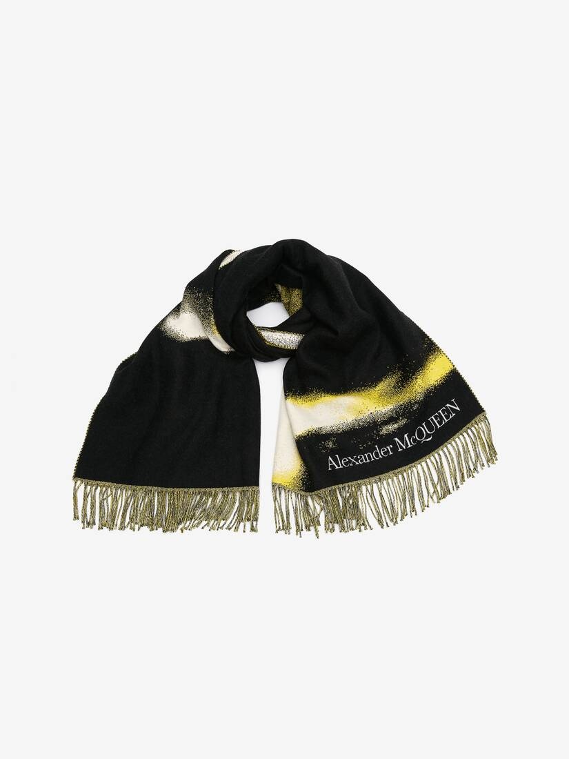 Women's Mushroom Spore Plaid in Black/yellow - 2