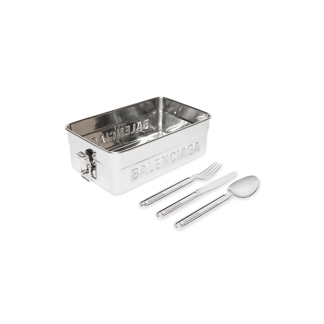 Lunch Box in Silver - 4