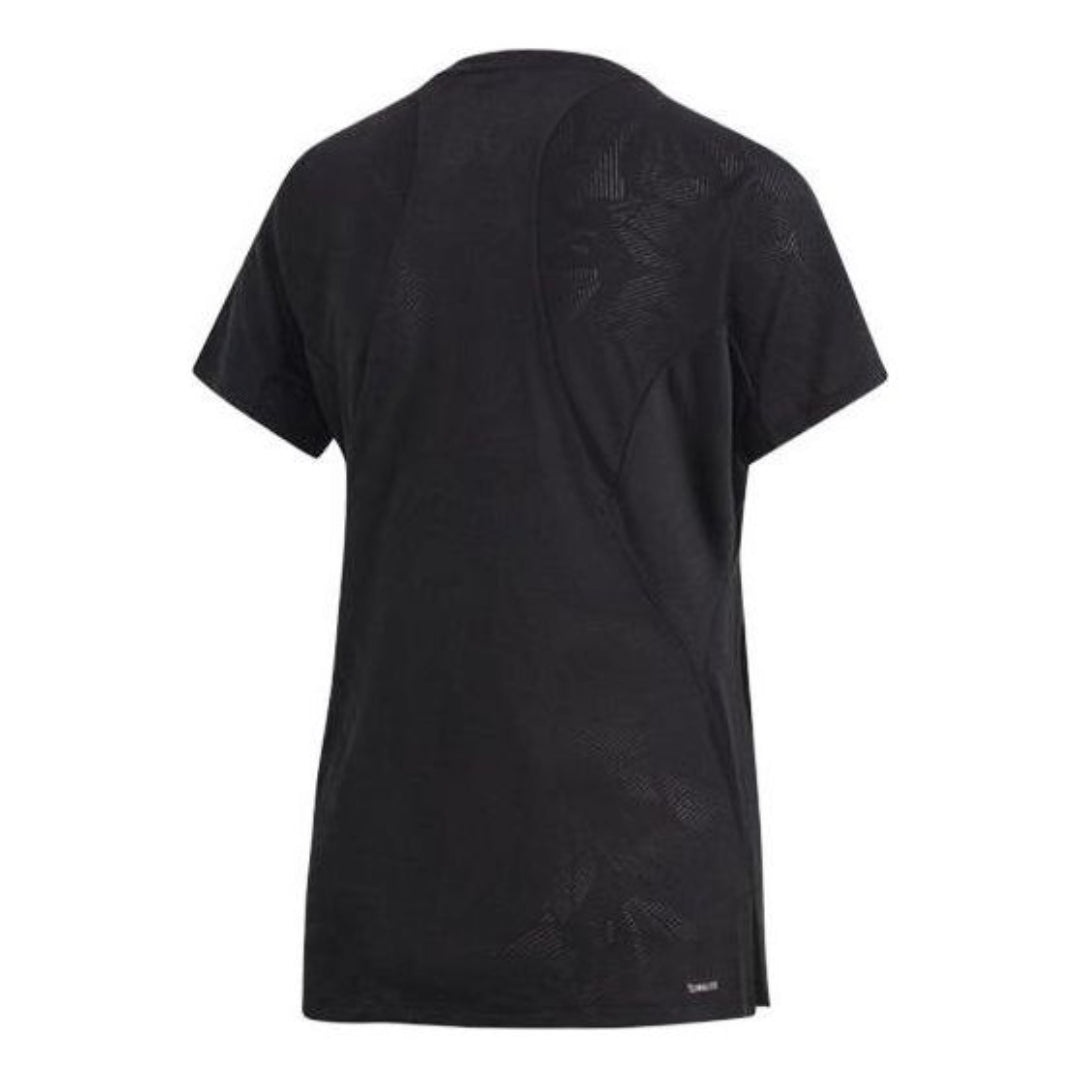 (WMNS) adidas Aeroknit T-Shirt Asia Sizing 'Black' DU1323 - 2