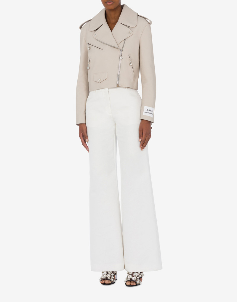 Moschino JEWELS NAPPA LEATHER BIKER outlook