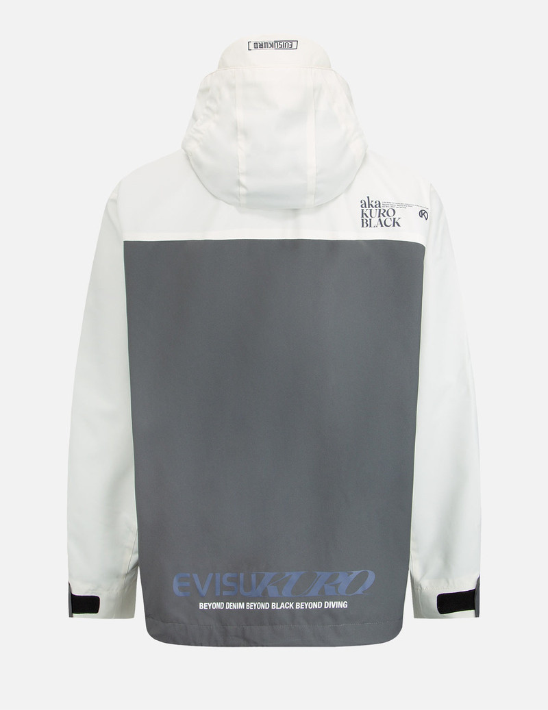 EVISU Logo Print Colorblock Windbreaker Jacket outlook