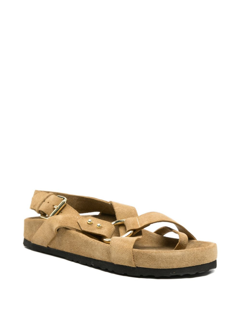 soeur Mexico buckle-fastening ring-detail sandals outlook