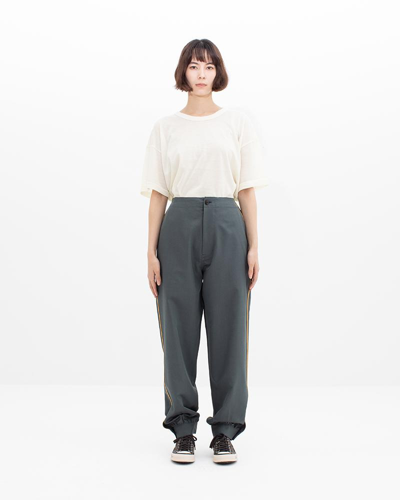 PIPING PANTS W GREEN - 3