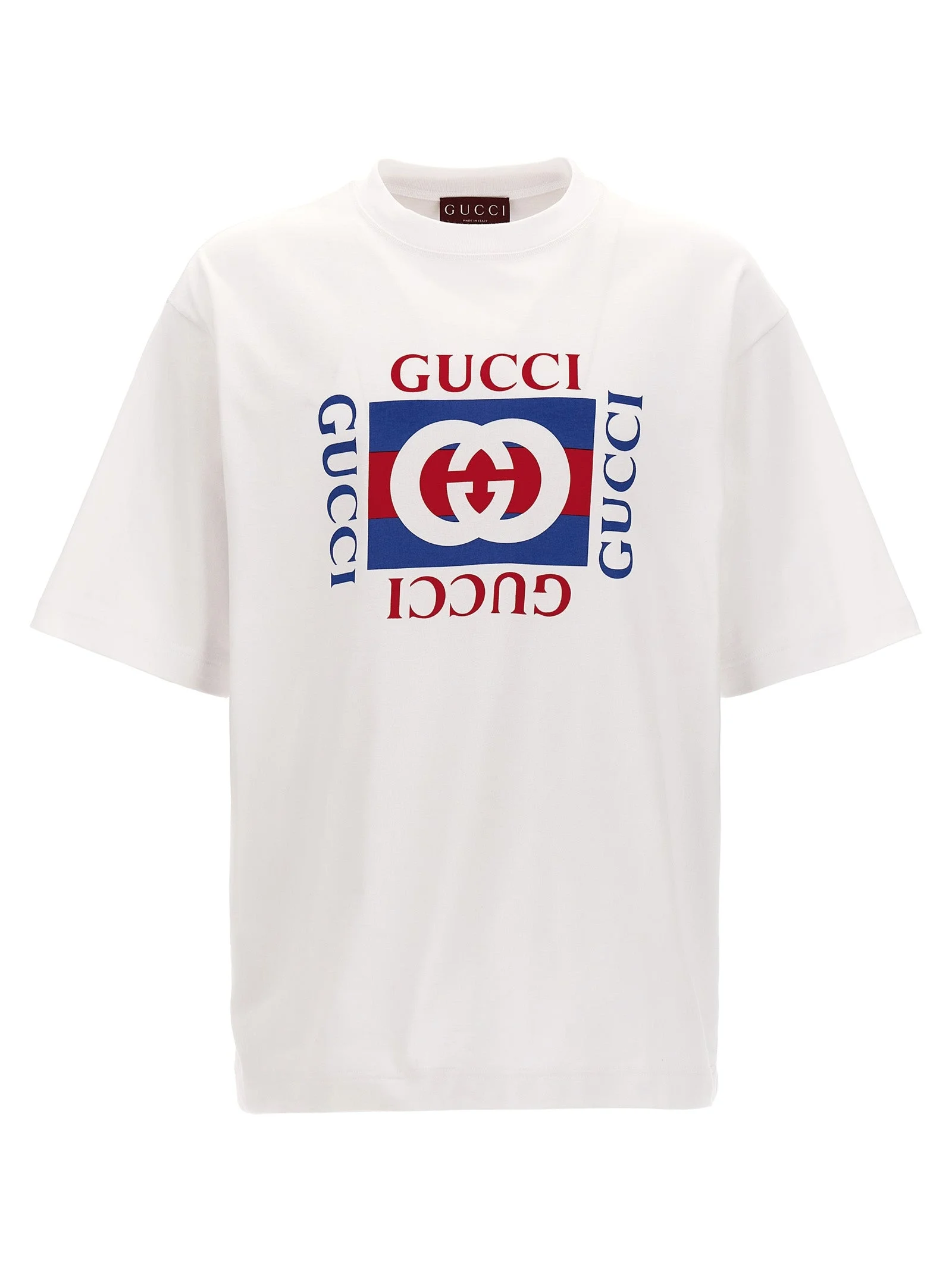 Logo Print T-Shirt White - 1