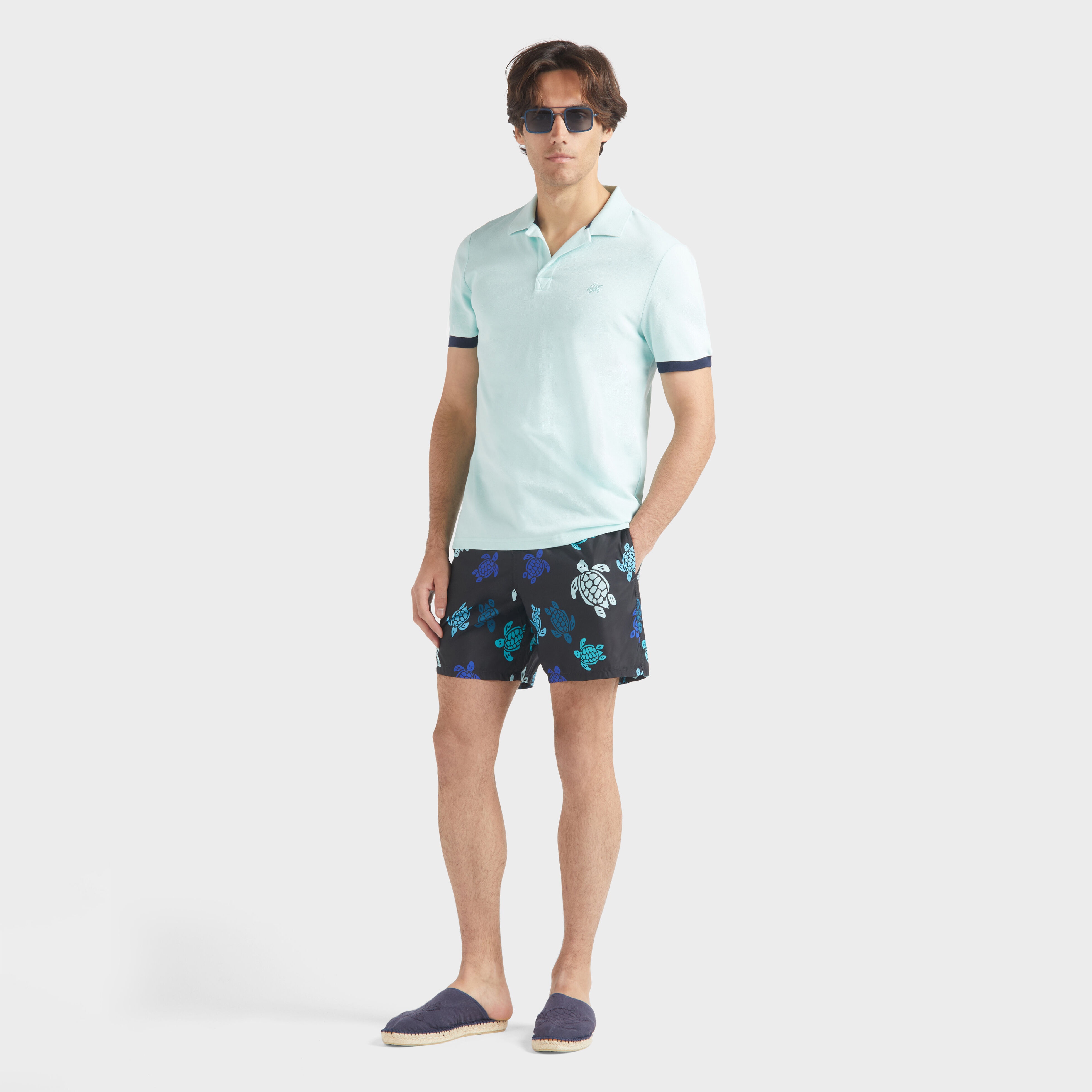 Men Ultra-light and packable Swim shorts Tortues Multicolores - 5