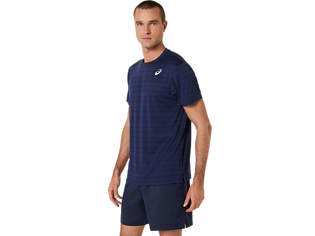 MEN'S COURT STRIPE SHORT SLEEVE TOP - 3