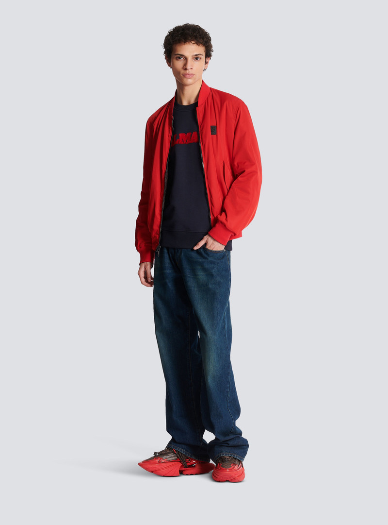 Balmain Flocked retro Balmain sweatshirt outlook