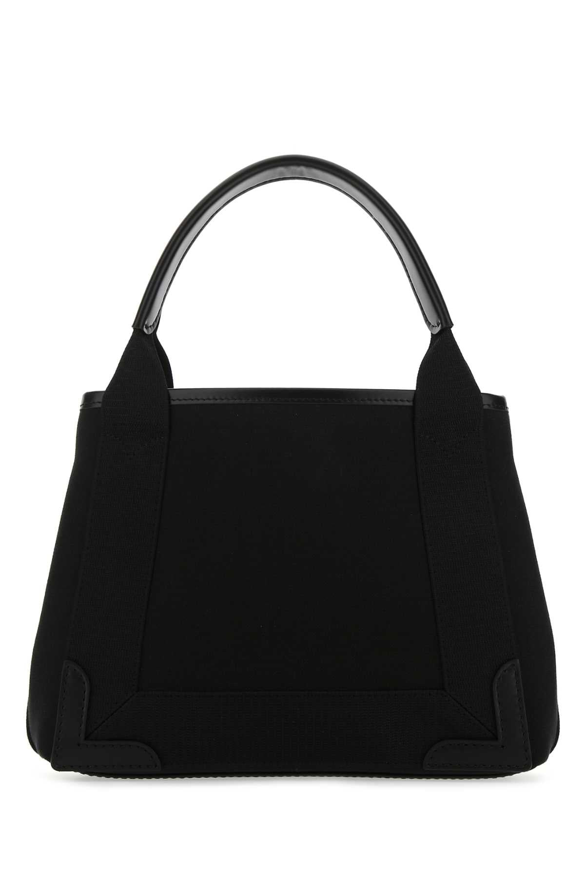 Balenciaga Women Black Canvas Cabas Navy Xs Handbag - 3
