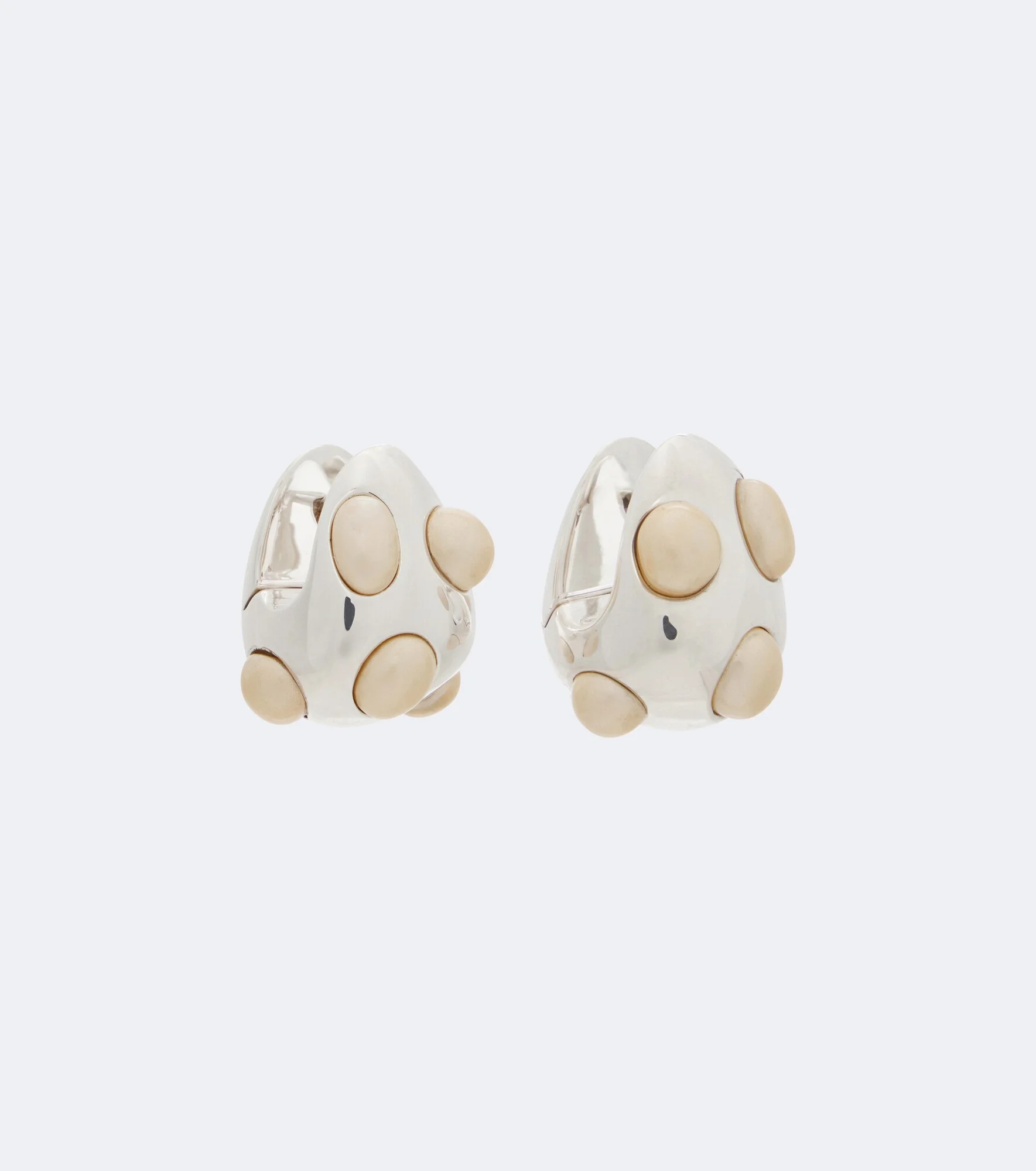 Embellished sterling silver earrings - 1
