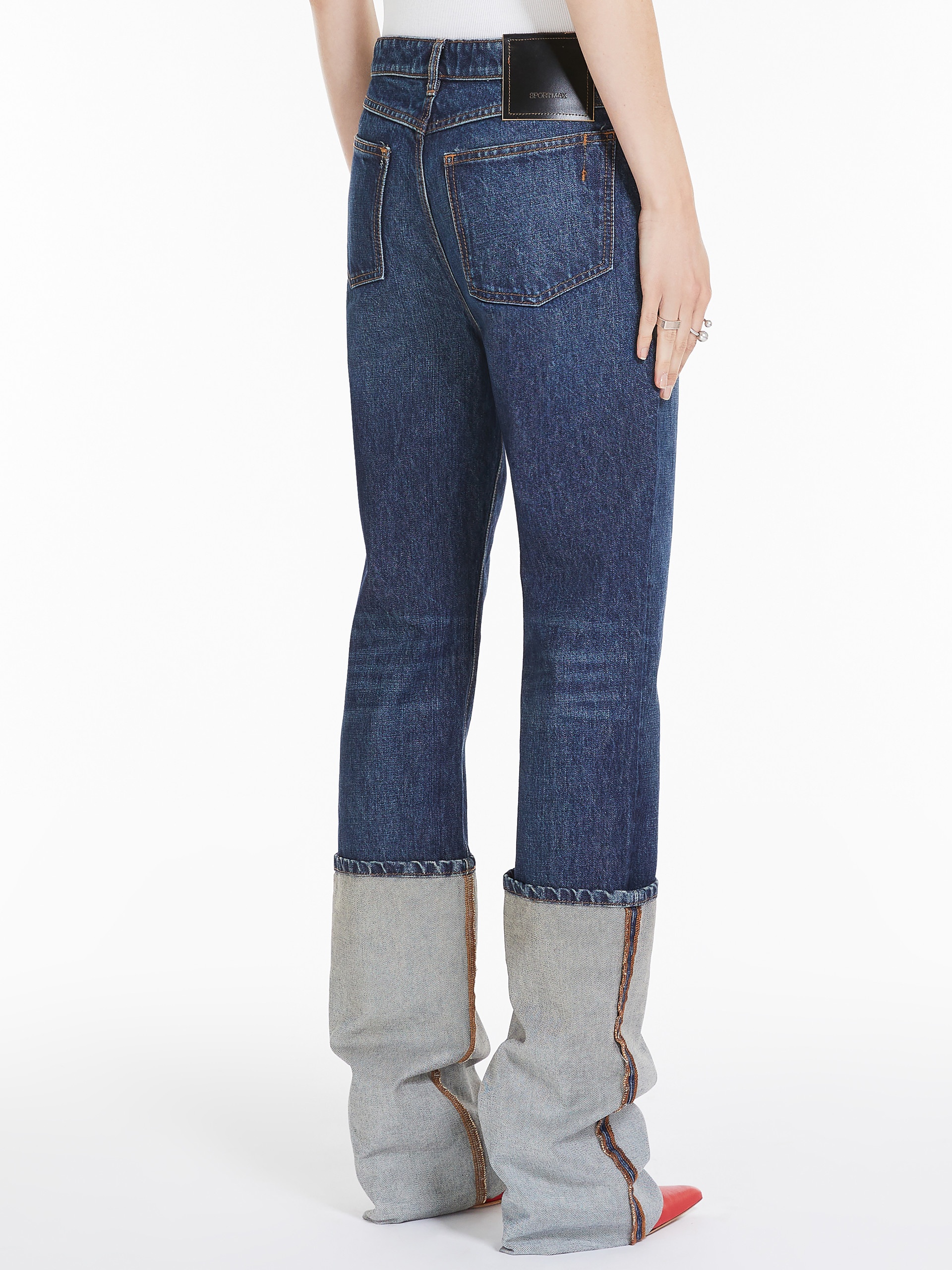 GIUSTO Denim jeans with extra turn-ups - 4