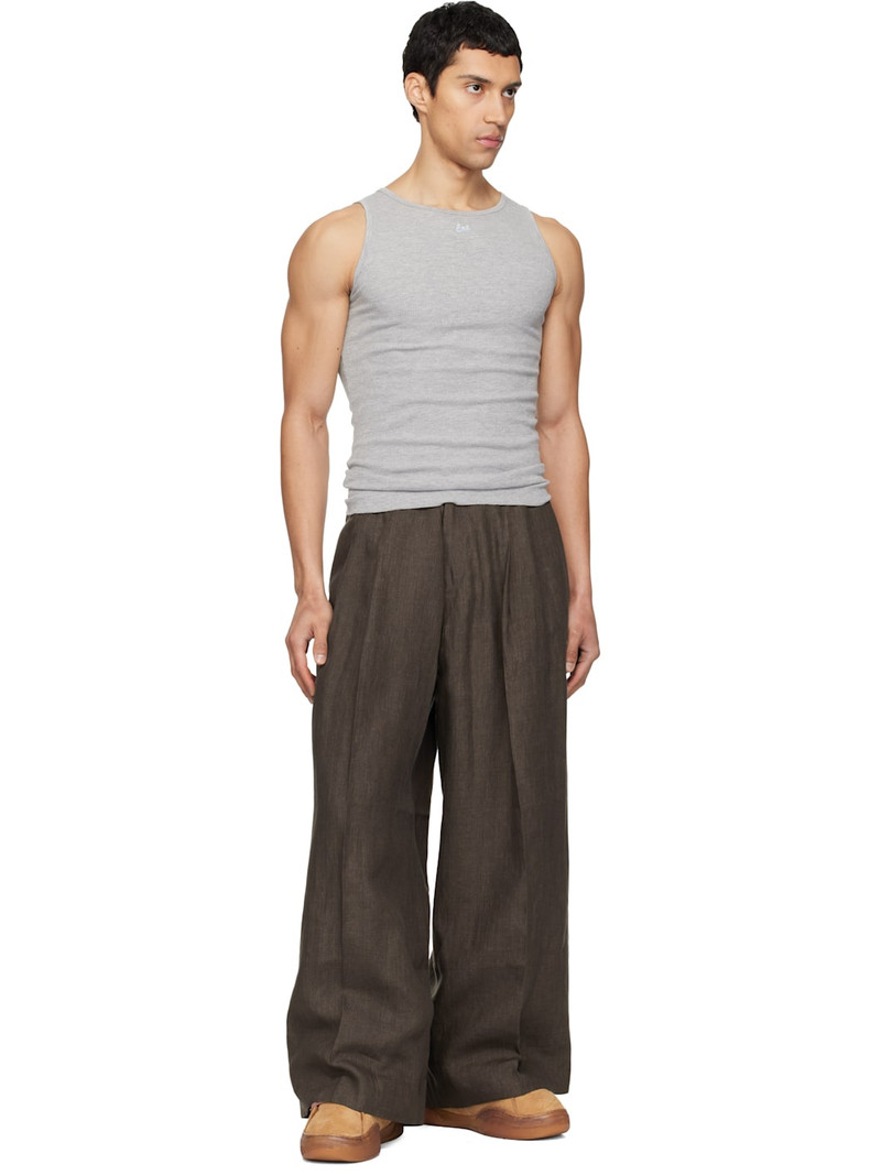 ERL Gray Logo Patch Tank Top outlook