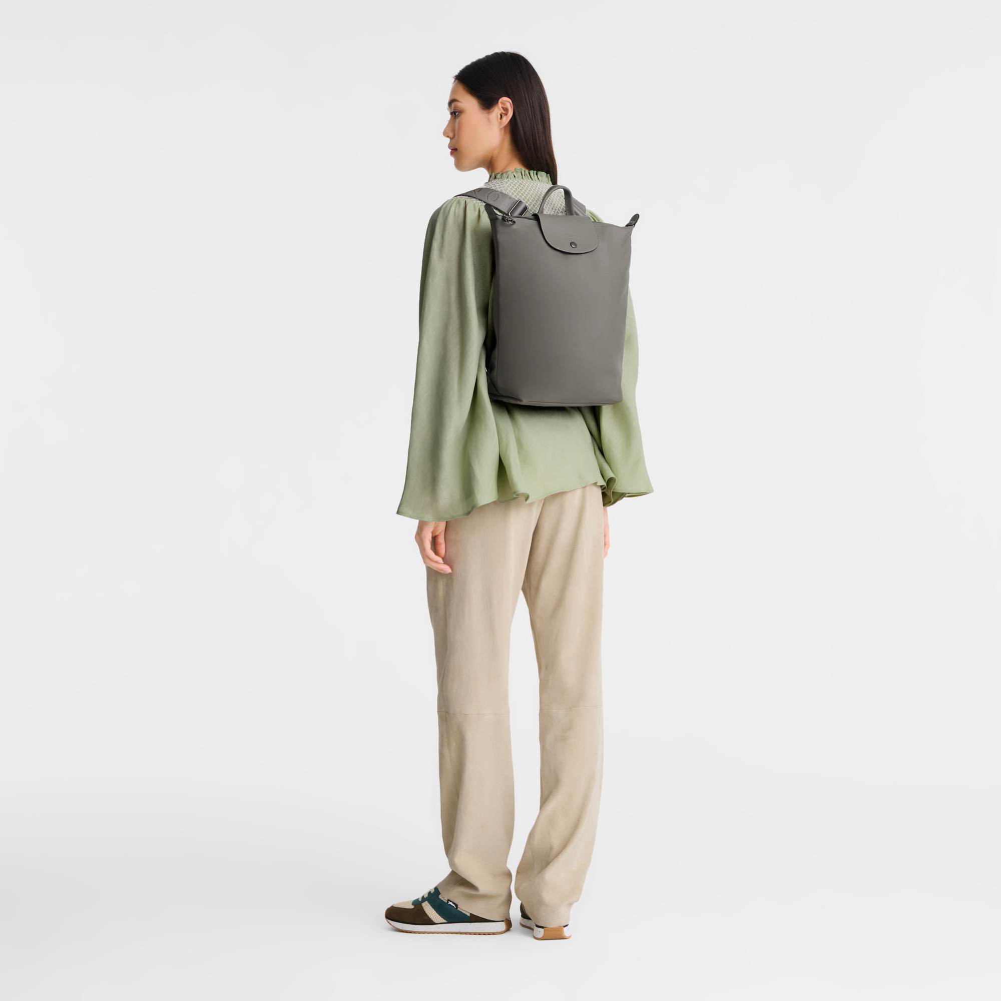 Longchamp Le Pliage Xtra M Backpack Turtledove - Leather