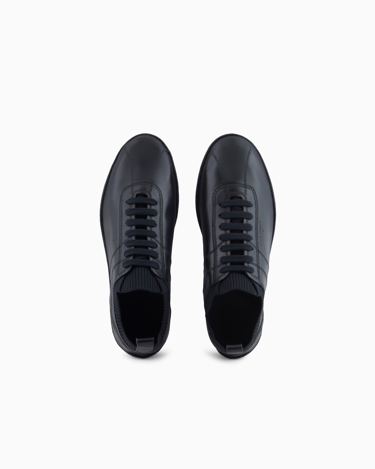 LAMBSKIN AND KNIT SNEAKERS - 3