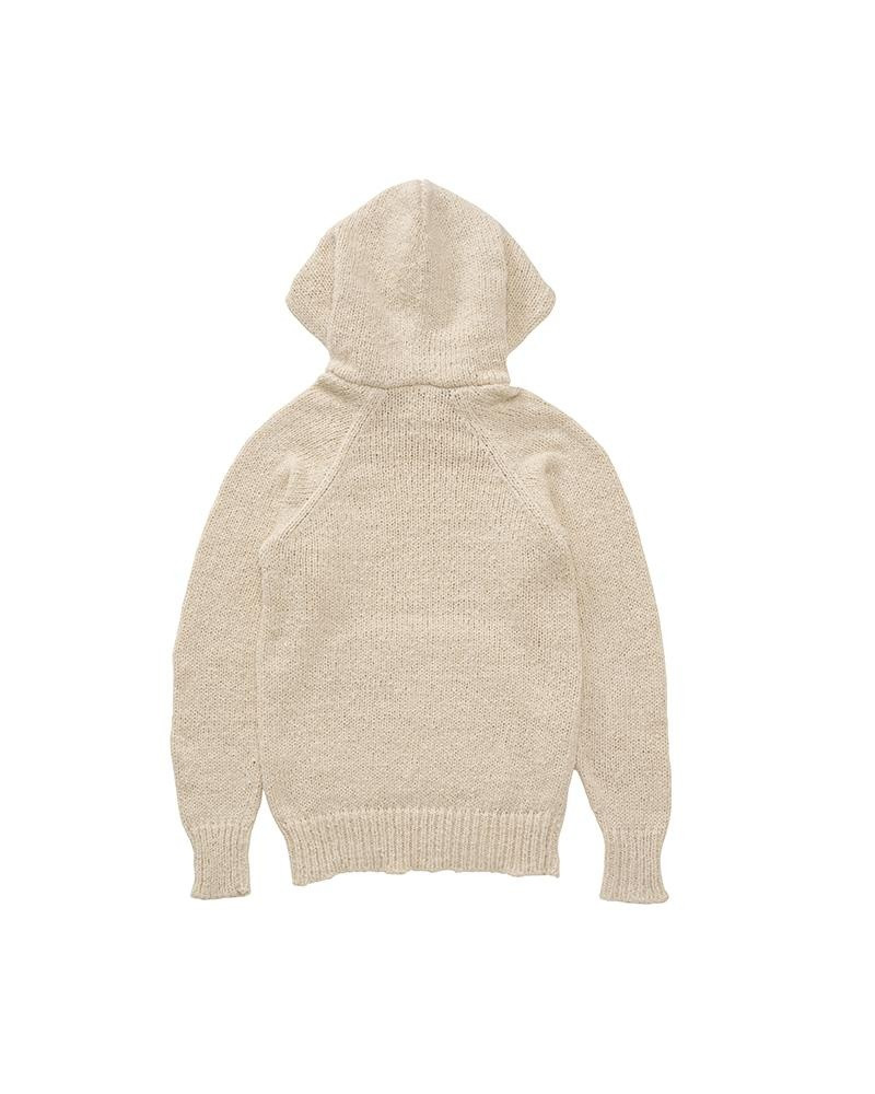 visvim RAGLAN HOODIE P.O. KNIT (MAWATA) W NATURAL outlook