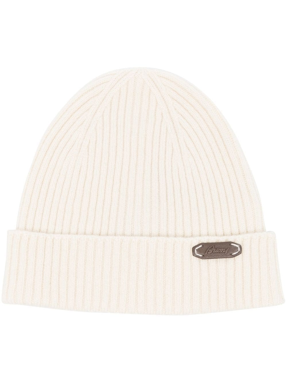 logo-patch ribbed-knit beanie - 1