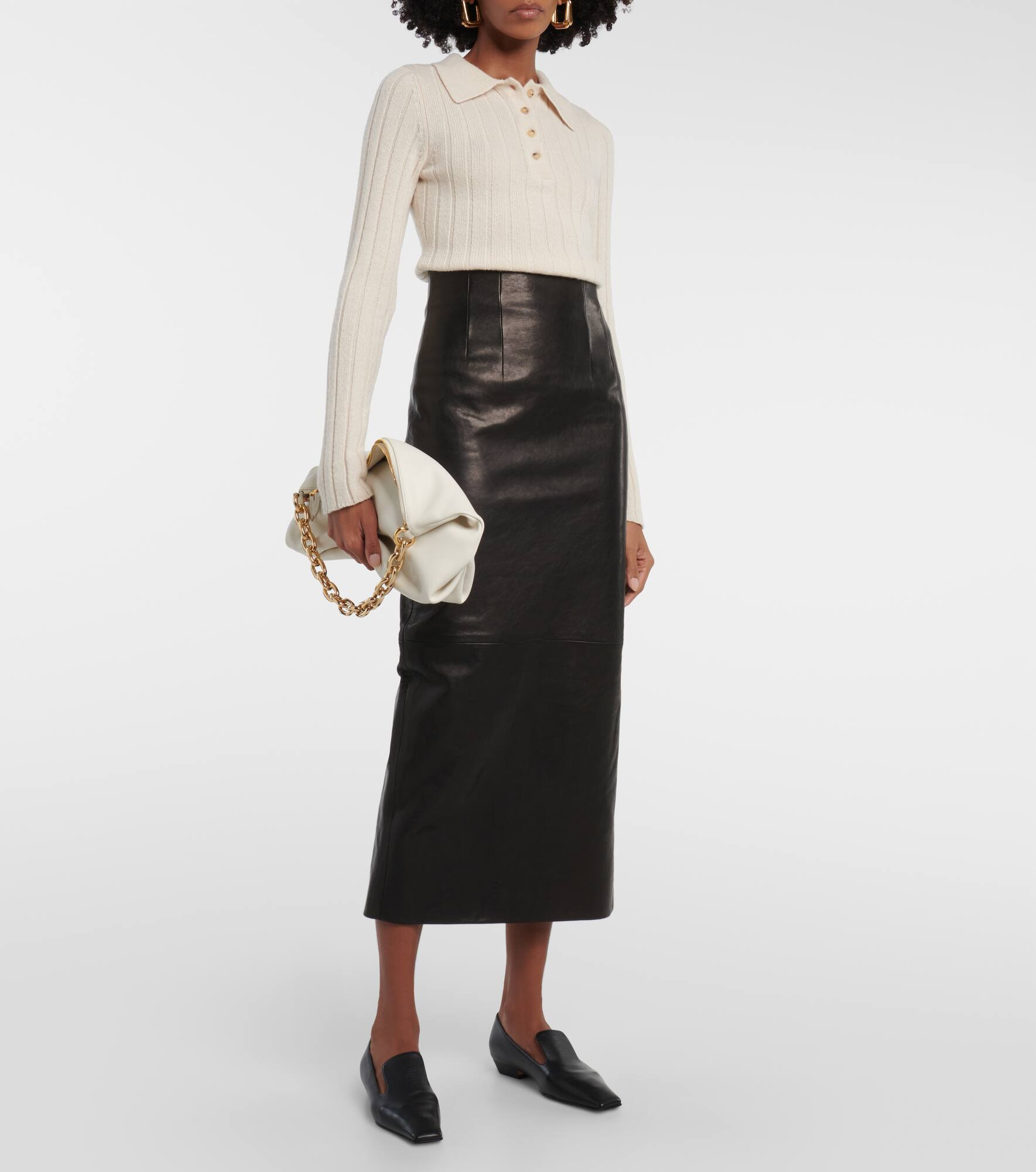 Loxley leather pencil skirt - 2