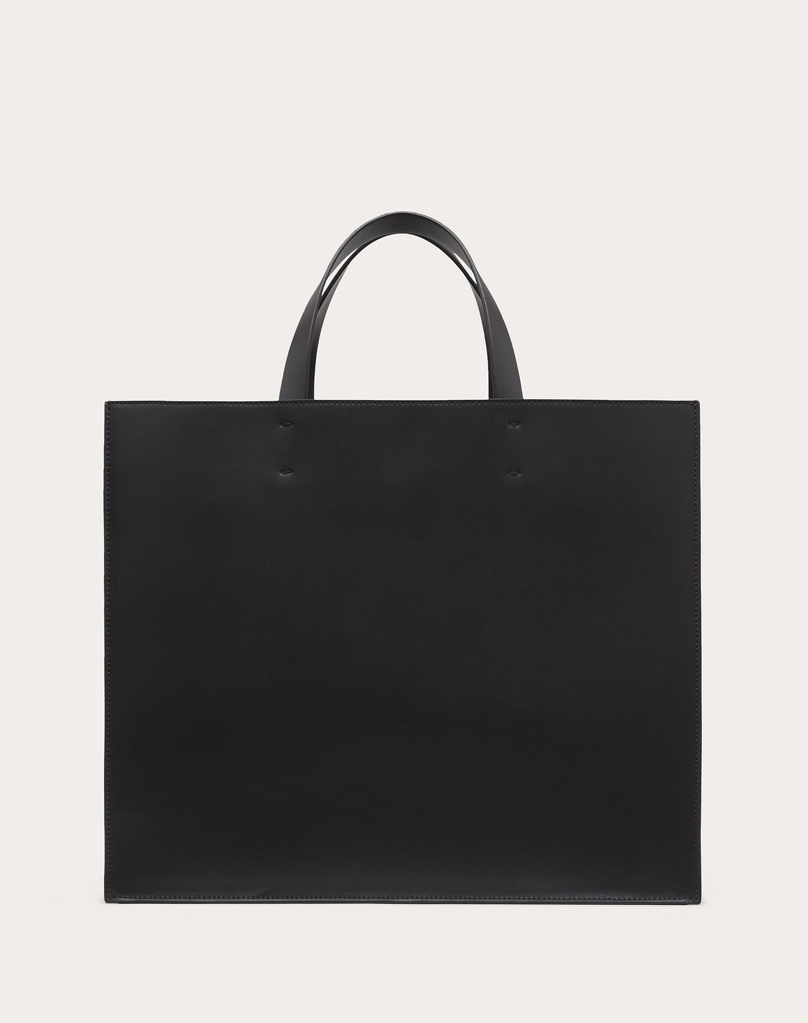 VLogo Signature Leather Tote Bag - 3