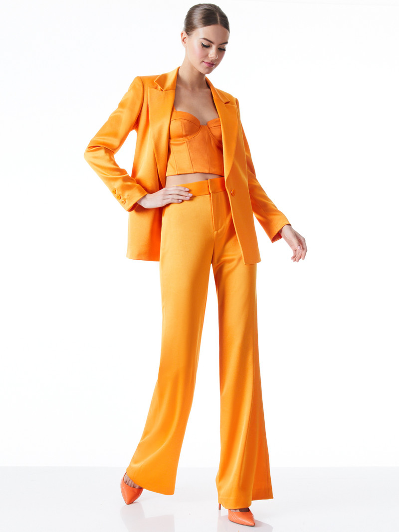 Alice + Olivia DENNY NOTCH COLLAR BLAZER outlook