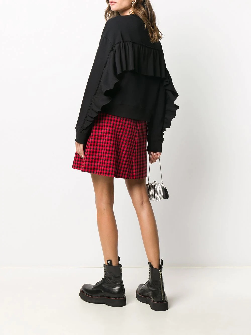 ruffle trim sweatshirt - 2