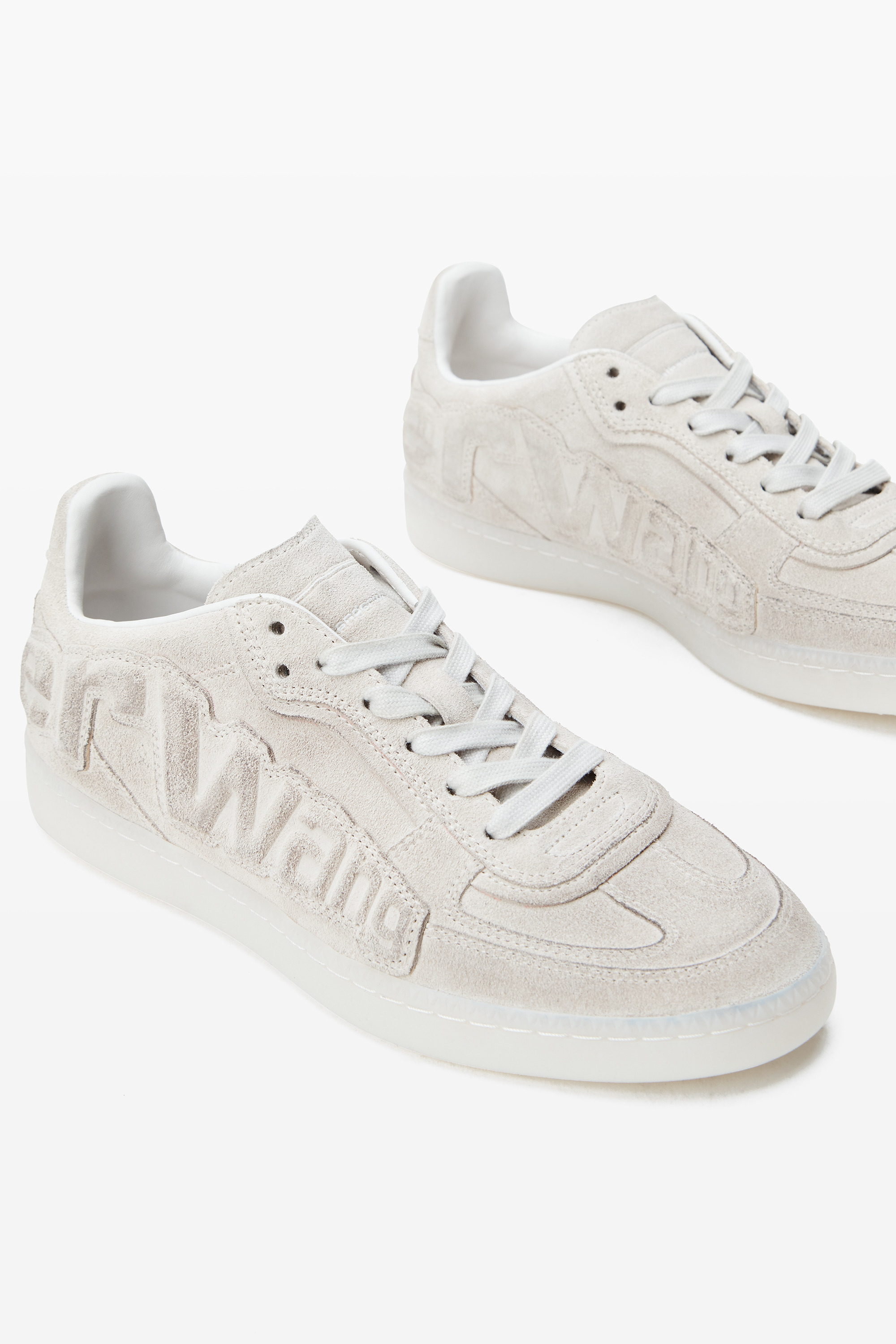 men's white leather lex sneakers - 2