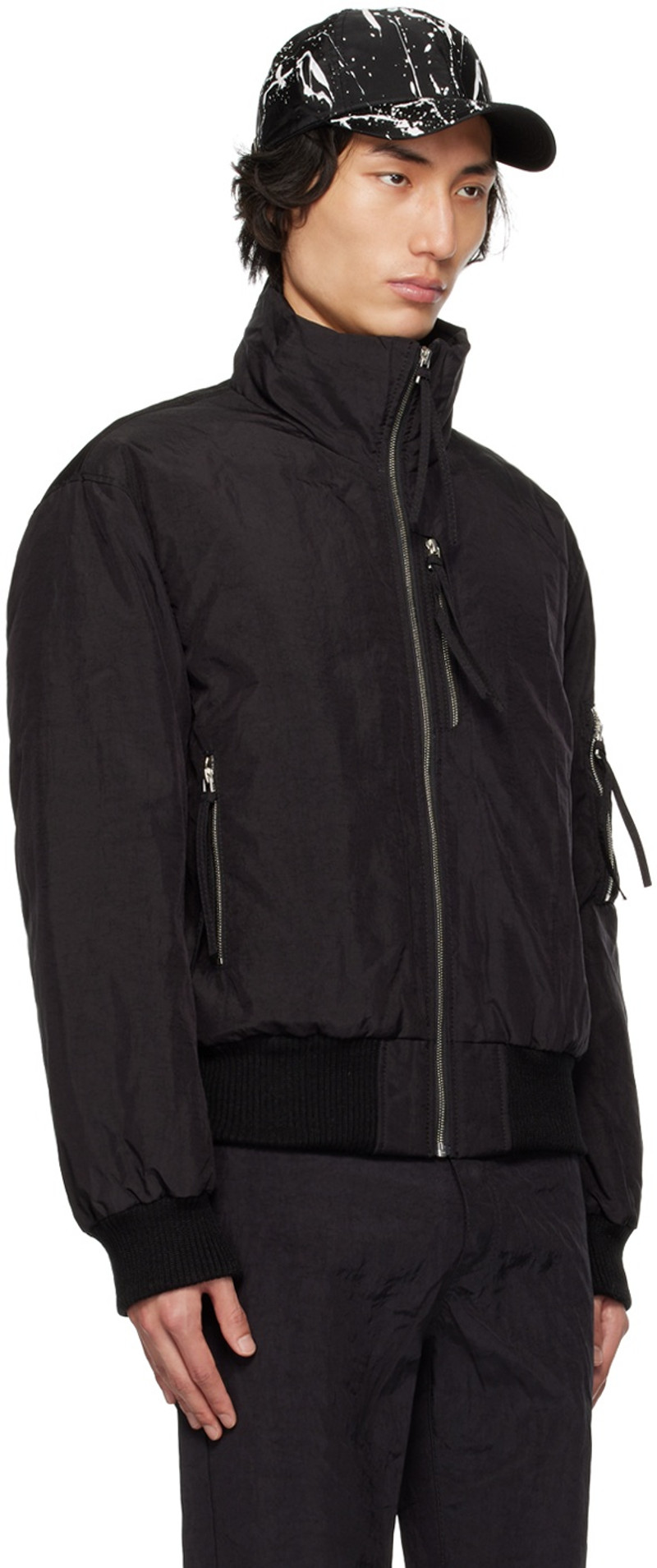 Kanghyuk Black Airbag Down Bomber Jacket outlook