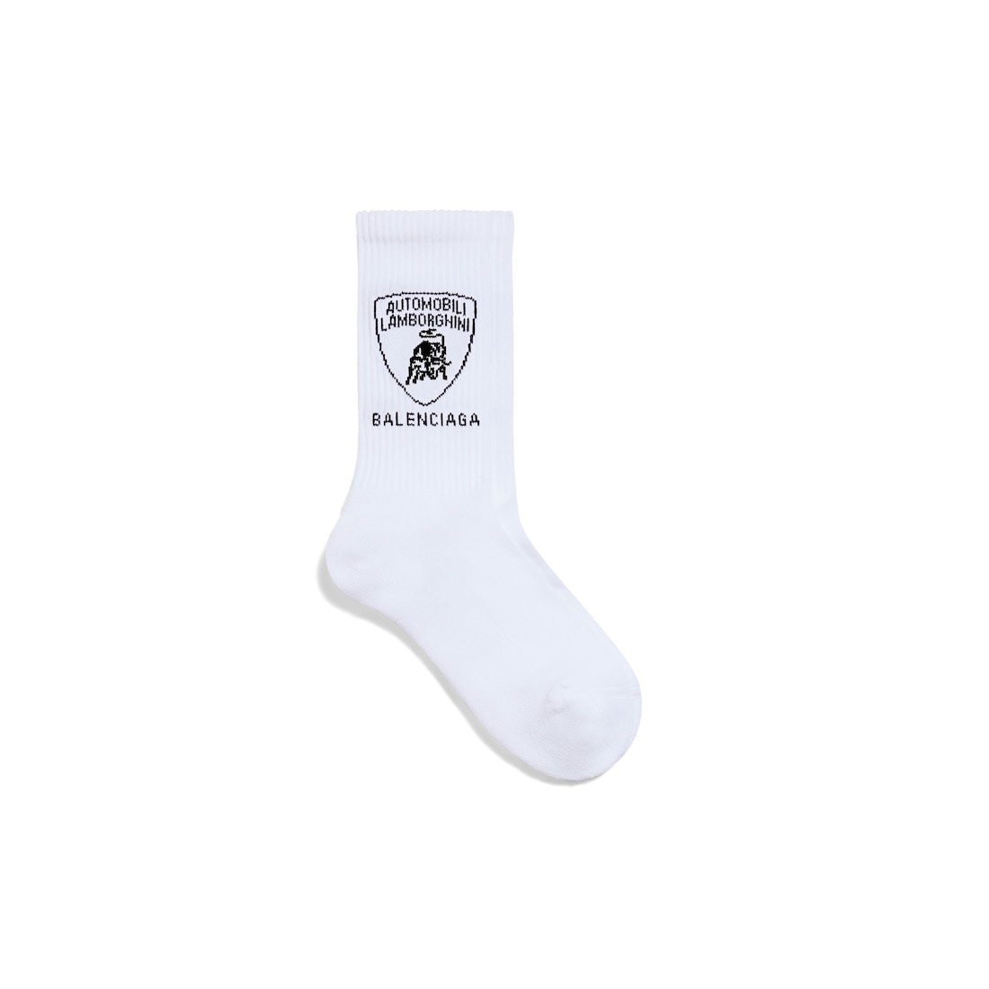 Men's Balenciaga I Automobili Lamborghini Socks in White/black - 1