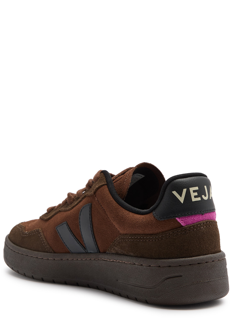 Veja V-90 Panelled Suede Sneakers - 2