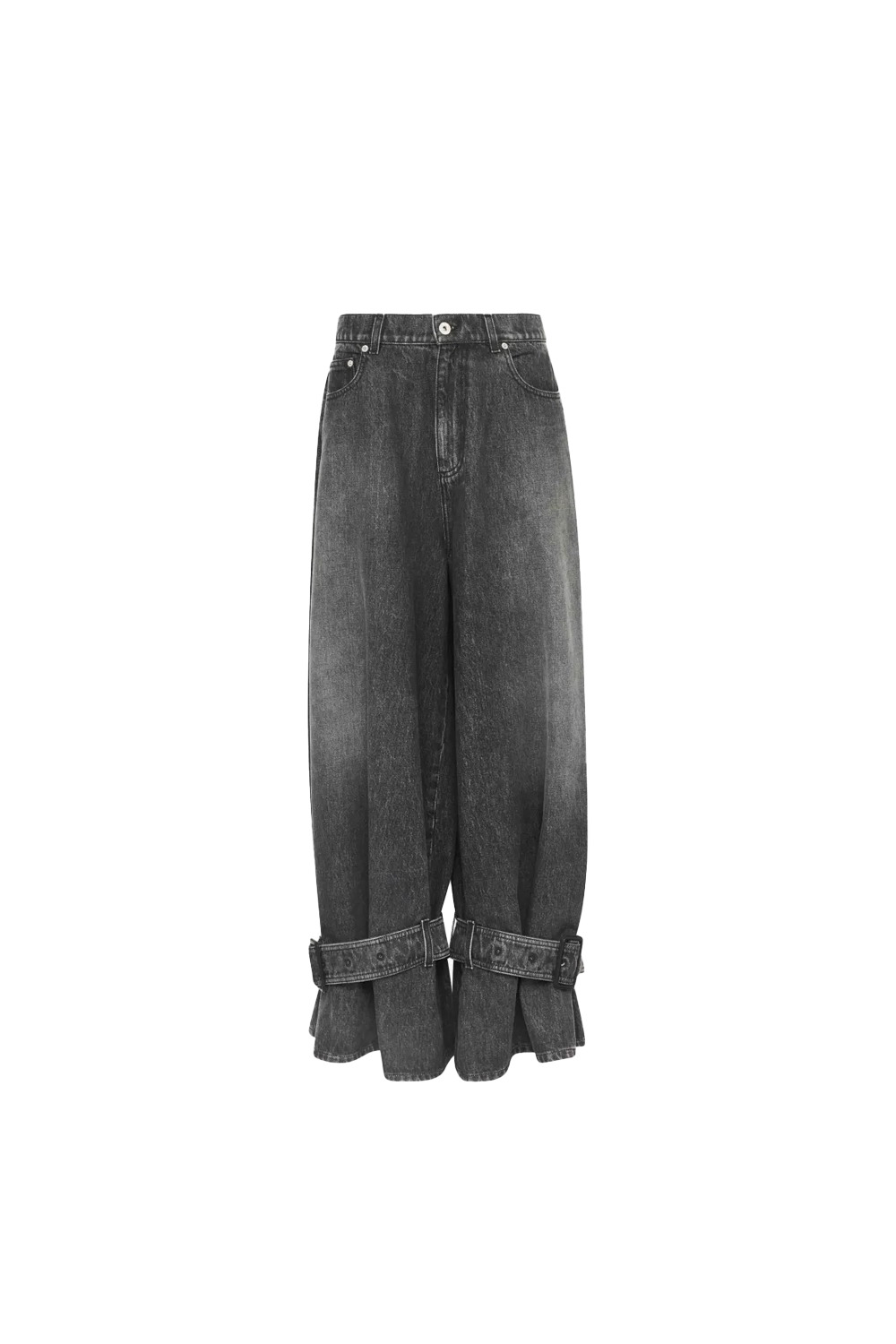 JW Anderson Buckled Cuff Jeans Grey - 1