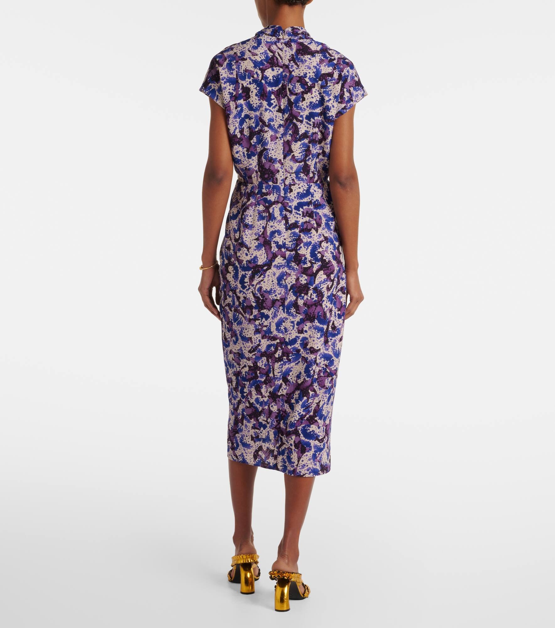 Dries Van Noten Printed midi dress | mytheresa | REVERSIBLE