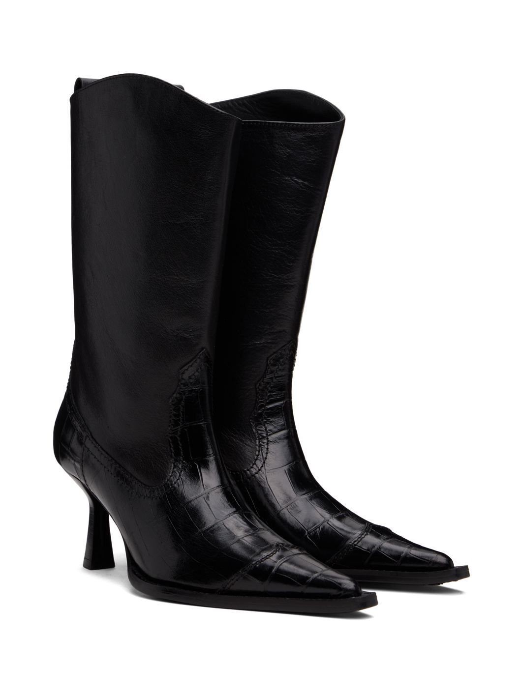 Black Texan Boots - 4