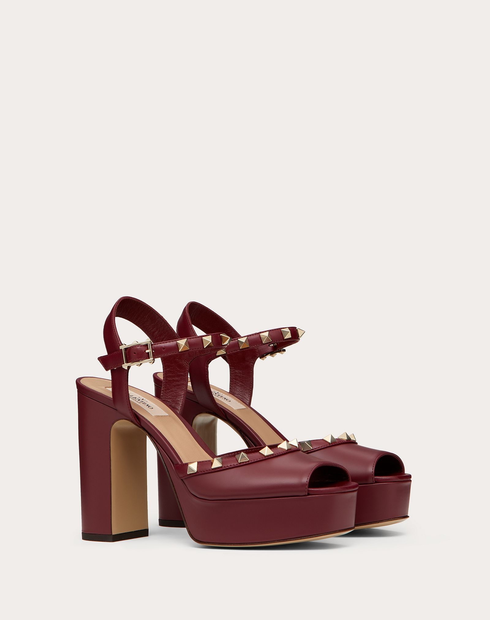 Rockstud Calfskin Platform Sandal 115 mm - 2