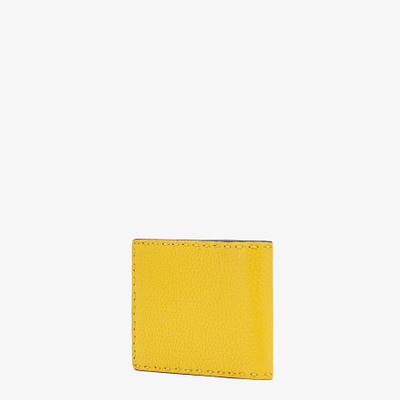 FENDI Yellow leather bi-fold wallet outlook