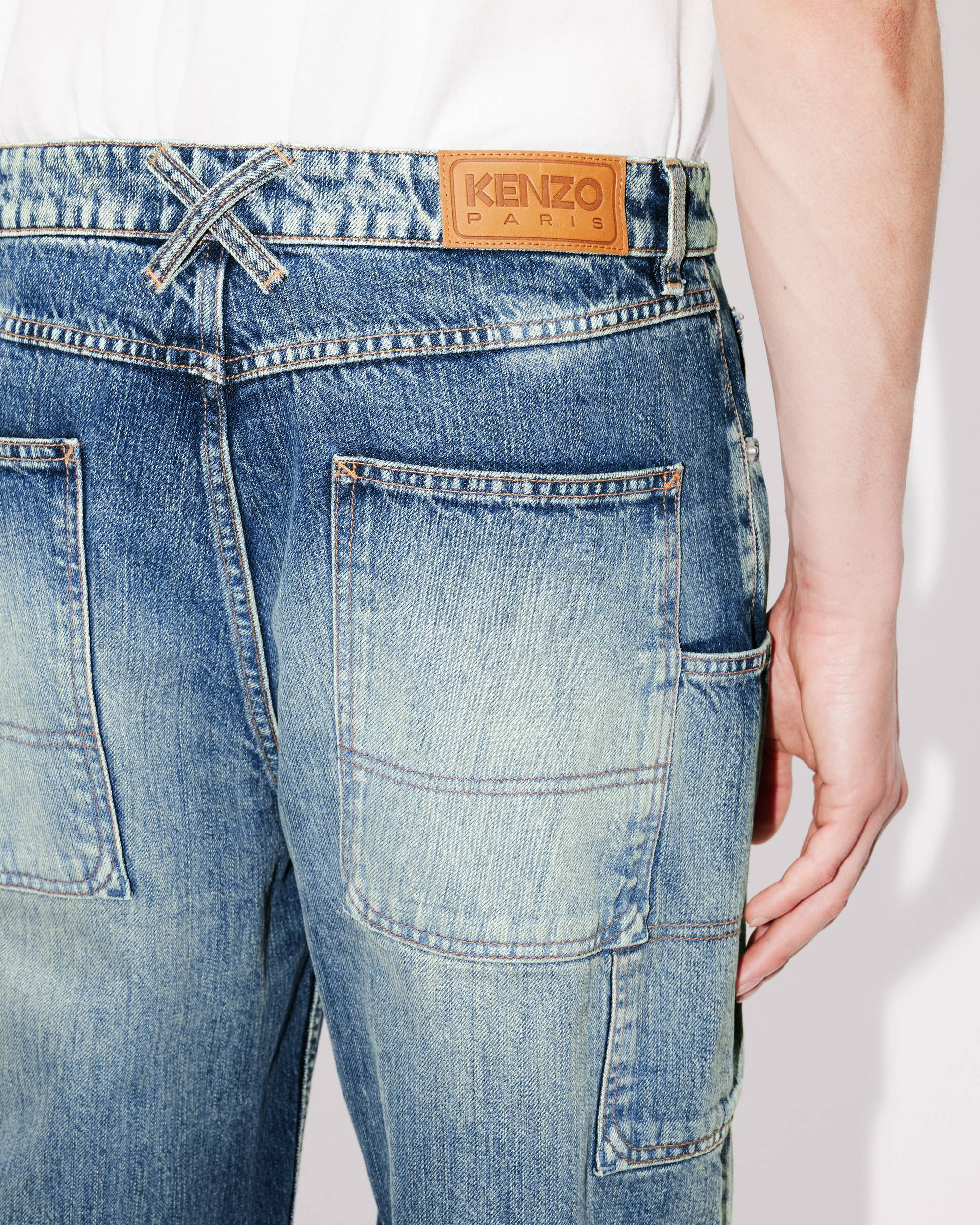 Cargo monkey fit jeans in japanese denim - 7