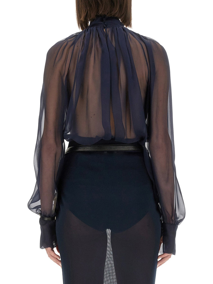Saint Laurent Women Turtleneck Blouse - 2