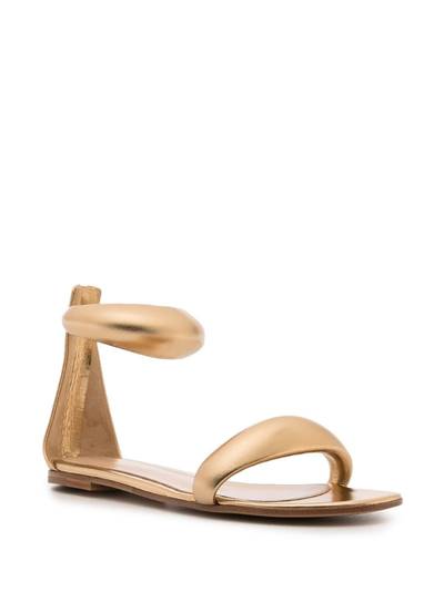 Gianvito Rossi Bijoux 05 metallic-effect sandals outlook